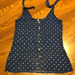 Francesca’s Blue Tie Top